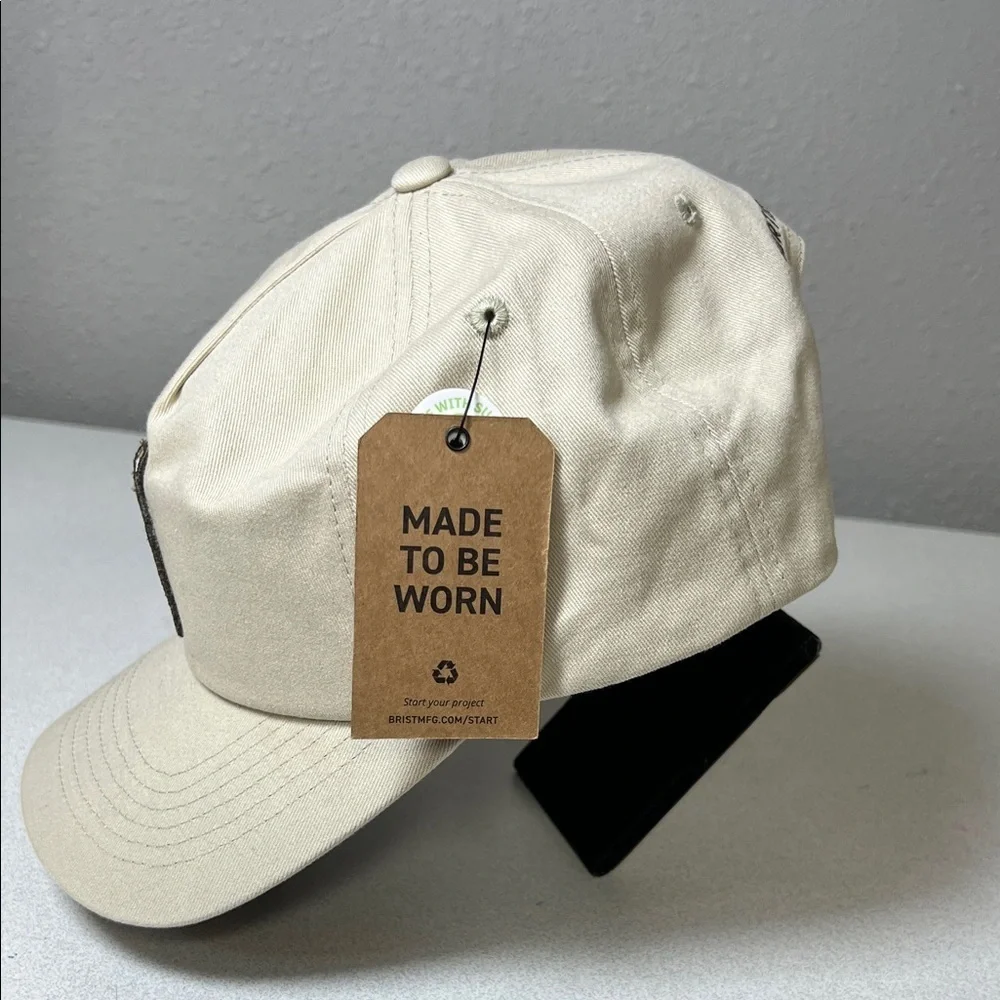 Cream Embroidered Bottle Patch Baseball Cap - Unbranded